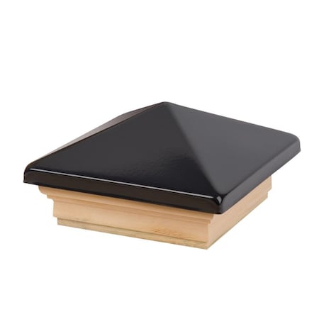 Waddell Waddell 4 in. H X 4 in. L Prefinished Black Pine Exterior Post Top 228